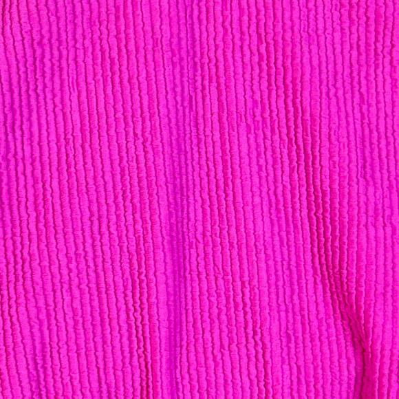 Michael MK Textured One Shoulder Cutout One Piece Swimsuit Pink Women 12 NWT - Picture 12 of 13